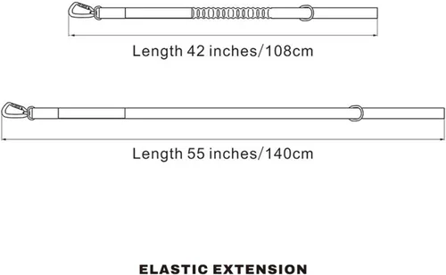 Vista 2 de EXCELLENT ELITE SPANKER Correa táctica militar para perro, clips de gancho de aluminio espaciales, correa elástica para perro con 2 asas de control