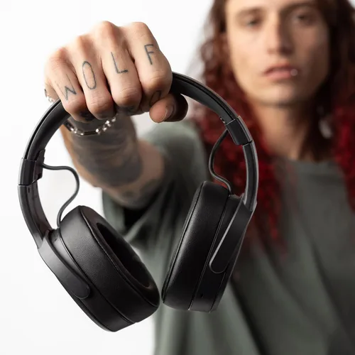 Vista 7 de Skullcandy Crusher - Auriculares inalámbricos Bluetooth con graves multisensibles, aislamiento de ruido, ajuste sobre la oreja, hasta 50 horas