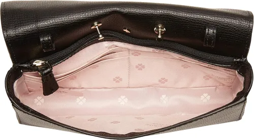 Vista 5 de Kate Spade New York Cartera con cadena Sylvia para mujer, color negro, talla única, Negro