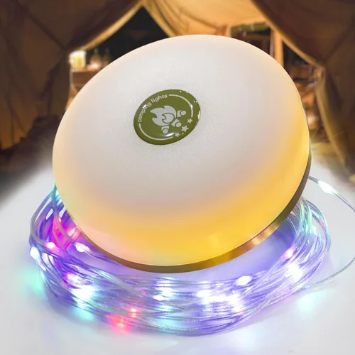 Vista 9 de Cadena de luces de campamento: tira de luces para exteriores con 5 modos de iluminación, recuperación rápida de 30 segundos, duradera e impermeable
