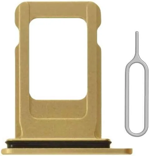 Vista 5 de Reemplazo de ranura para bandeja de tarjeta SIM para iPhone XR (negro) con anillo de goma impermeable y pasador de expulsión