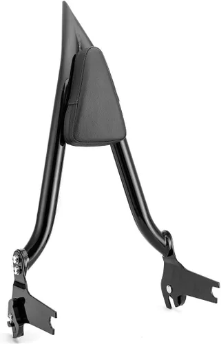 Vista 8 de Mofun Respaldo de pasajero de 27 pulgadas de alto, barra gruesa de 1.3 pulgadas compatible con Harley Touring Road King Street Electra Road Glide