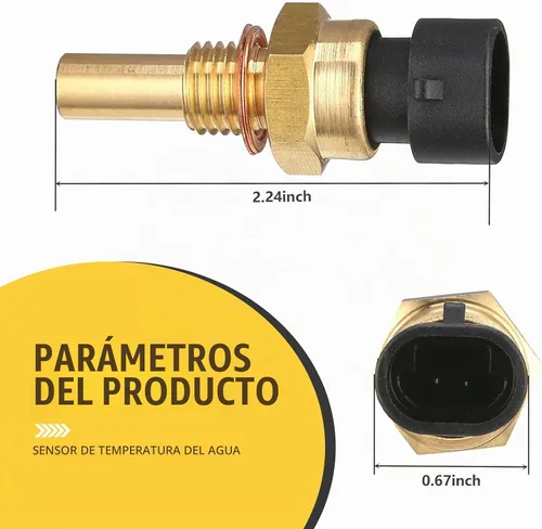Vista 2 de Pack-1 Sensor de temperatura del agua del automóvil, piezas de repuesto 15404280 12191170 60811520 12608814, accesorios de sensor de temperatura ECT