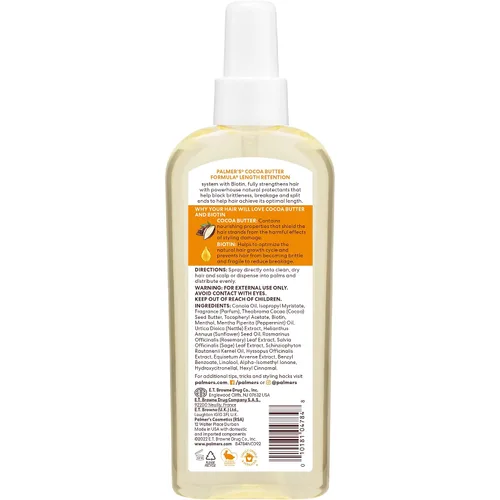 Vista 2 de Palmer's Manteca de cacao y aceite de biotina para cabello y cuero