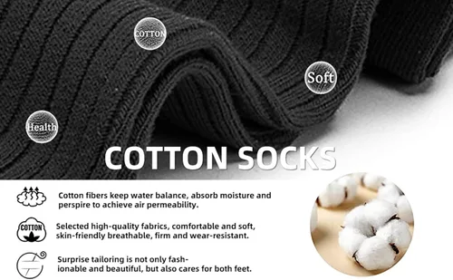 Vista 4 de Calcetines casuales de algodón para mujer, paquete de 3 calcetines básicos de color puro, suaves y cómodos