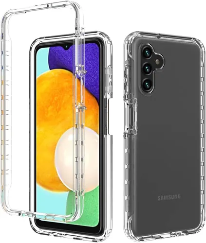 Vista 5 de Funda compatible con Galaxy A13 5G/Samsung A13 5G SM-A136U con protector de pantalla de vidrio templado, cuerpo completo, a prueba de golpes