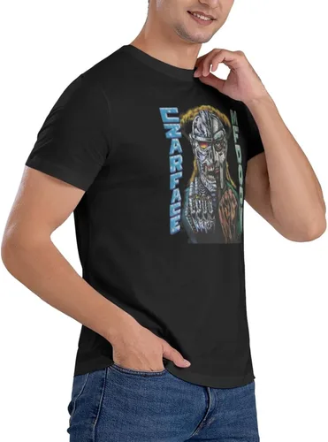 Vista 9 de OWRIRWO Camiseta de manga corta de algodón con cuello redondo para hombre