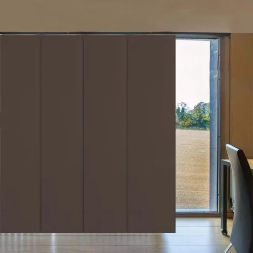 Vista 27 de LETAU - Persianas corredizas 100% opacas con riel, hechas verticalmente para ventanas grandes, puertas corredizas, espacios abiertos y divisores
