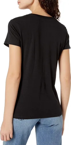 Vista 2 de Hanes - Camiseta de manga corta con cuello en V para mujer