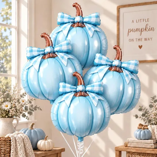 Vista 13 de Globos de mariposa de 4 piezas para decoración de fiestas temáticas de Azul