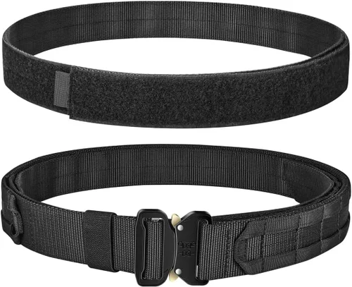 Vista 8 de Quick Release Buckle EC MOLLE Utility Belt 2in1 Tactical Heavy Duty Gun Belt Law Enforcement for Men Women
