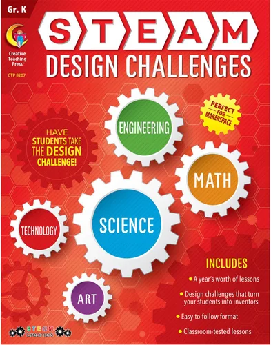 Vista 3 de Creative Teaching Press STEAM Design Challenges Libro de recursos, 1er grado (Ciencia, Tecnología, Ingeniería, Arte, Matemáticas) (8208)