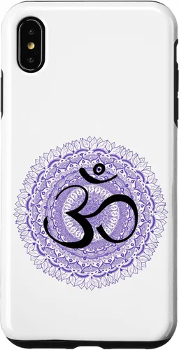 Vista 7 de Funda de meditación hindú para iPhone 12 Pro Max Om Yoga Ohm