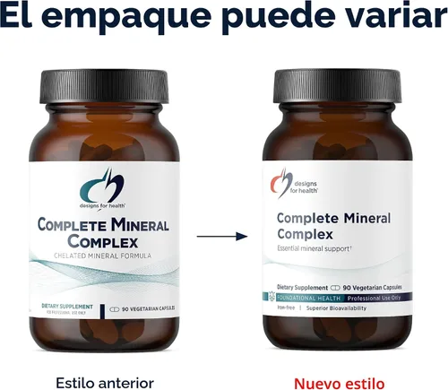 Vista 5 de Designs for Health Complejo mineral completo, suplemento esencial + oligominerales con malato de magnesio, cromo, zinc y más, mezcla de minerales