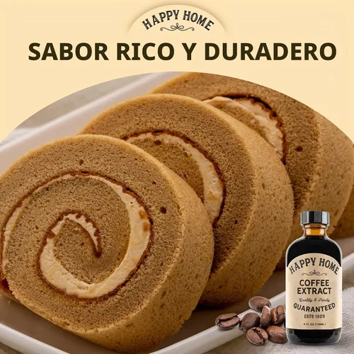 Vista 5 de Happy Home Sabor de café natural de primera calidad, certificado Kosher, 4 onzas.
