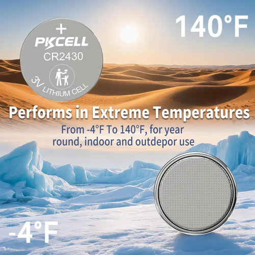 Vista 6 de PKCELL CR2430 - Batería de litio CR2430 de 3 V, 10 unidades Batería 2430 a prueba de fugas, sin mercurio, para relojes, llavero, control remoto