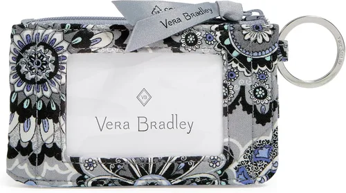 Vista 2 de Vera Bradley Cartera de algodón de lujo con cremallera para mujer con protección RFID