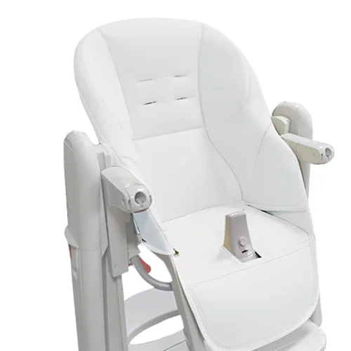 Vista 15 de LAFANDE Fundas para silla alta para bebé, cojín para silla de comedor de bebé, cojín transpirable, piel sintética con asiento acolchado para Peg