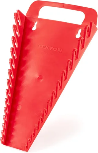 Vista 9 de TEKTON Soporte para llaves combinadas de 9 herramientas (rojo) 79365 Fabricado en Estados Unidos