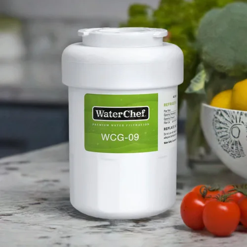 Vista 3 de WaterChef MWF - Filtro de agua para refrigerador WCG-09 (paquete de 3) para GE MWF, GWF, MWFA, GWFA, GW06, Hotpoint HWF, HWFA, NSF/ANSI certificado