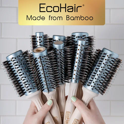 Vista 6 de Olivia Garden EcoHair Combo Vent Cepillo redondo de bambú para el cabello