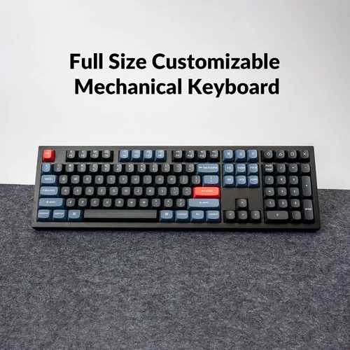 Vista 5 de Keychron Q6 Teclado mecánico personalizado con cable, macro programable QMKVIA, retroiluminación RGB de aluminio de tamaño completo, doble junta