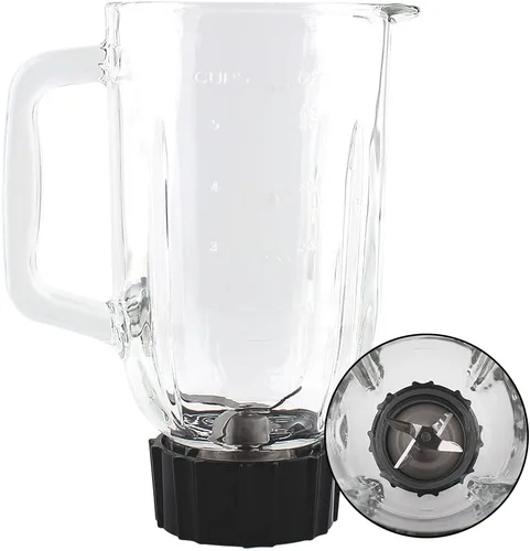 Vista 7 de Anbige Hoja de piezas de repuesto con anillo de collar de base de tarro, compatible con mezcladoras Black&Decker BL2010BP, BL2020S, BL2352P