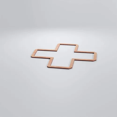 Vista 157 de 7 3/8"W X 7 3/8"H Extra Pequeño Fowler Decorativo Fretwork Madera Paneles De Pared, Aliso