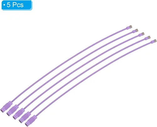Vista 65 de PATIKIL Llavero de alambre Cables de acero titanio Llavero Loop para senderismo al aire libre