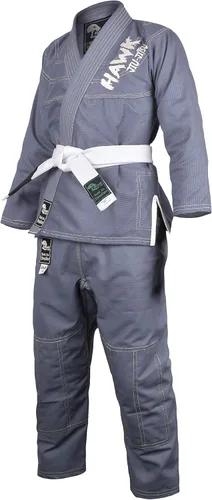 Vista 2 de Jiu Jitsu brasileño, para niños, Jiu Jitsu Gi Children BJJ Gi Grappling Kimonos, cinturón blanco ligero, Blanco