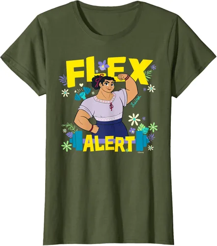 Vista 66 de Disney Encanto Luisa Madrigal Flex Alert Camiseta, Negro