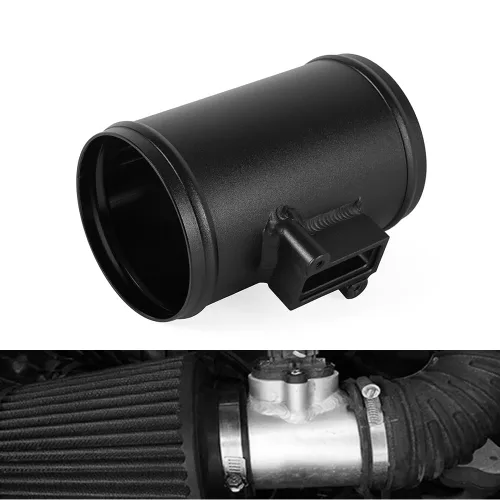 Vista 7 de BARTOO 3" Medidor de flujo de aire Base MAF Sensor Mount para Nissan Honda Negro