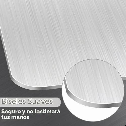 Vista 5 de Tablas de cortar de acero inoxidable para cocina, tabla de cortar