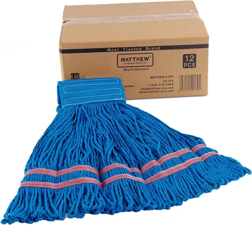 Vista 15 de Matthew - Trapeador de microfibra de limpieza resistente, repuesto de cabezal de trapeador húmedo, excelente absorción, capacidad de lavado premium
