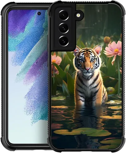 Vista 10 de Funda compatible con Samsung Galaxy S21, diseño de elefantes africanos, diseño increíble a prueba de golpes, antiarañazos, carcasa trasera