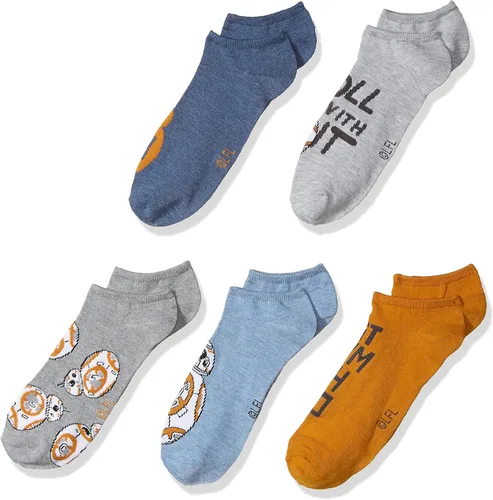 Vista 2 de STAR WARS Men's 5 Pack No Show Socks