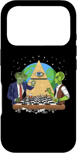 Vista 29 de Funda para iPhone 14 Pro Alien Illuminati Conspiracy Theory All Seeing Eye Aliens