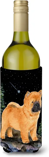 Vista 93 de Caroline's Treasures SS8447CC Starry Night English Bulldog - Enfriador para latas o botellas, lavable, funda plegable con aislamiento para bebidas