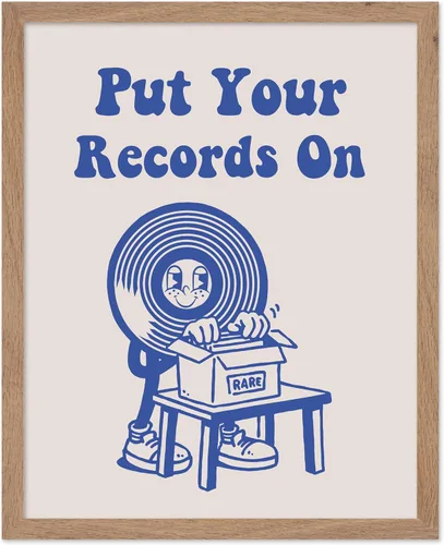 Vista 57 de Poster Master If It's Nice Play It Twice Poster - Retro Record Player Print - Turntable Art - Music Design - Blue Preppy Design - Trendy Artwork