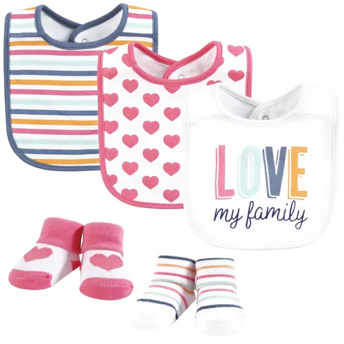 Vista 58 de Hudson Baby Conjunto de babero y calcetines unisex de algodón para bebé, Tamaño único Chica Calabaza
