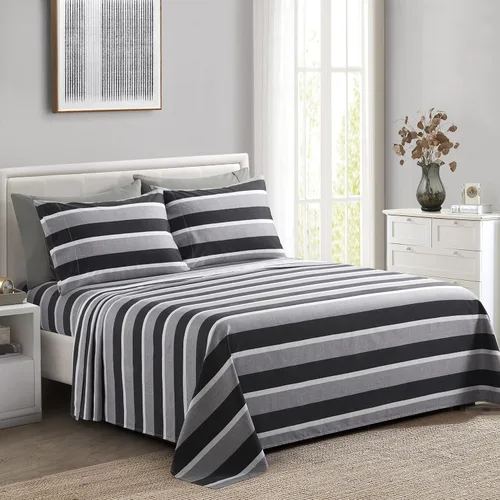 Vista 27 de Marina Decoration Ropa de cama ultra suave y sedosa con bolsillo profundo con estampado rico de rayón derivado de bambú para todas las estaciones