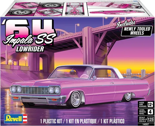 Vista 9 de Revell 1964 Chevrolet Impala SS Lowrider Kit de Modelo de Coche de Plástico