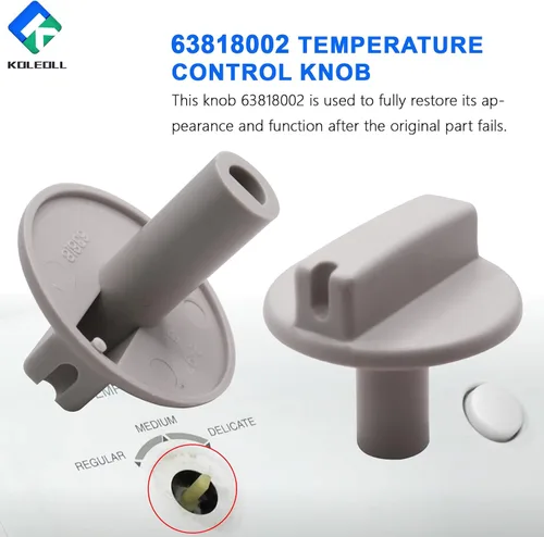 Vista 5 de KOLEOOL 2 piezas de reemplazo de perilla de control de temperatura 63818002 para TPI63818002
