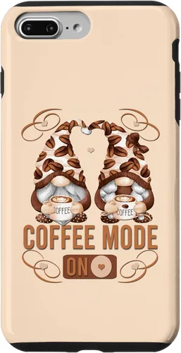 Vista 12 de iPhone 16 Funny Coffee Mode On For Women With Cute Coffee Gnomes Case