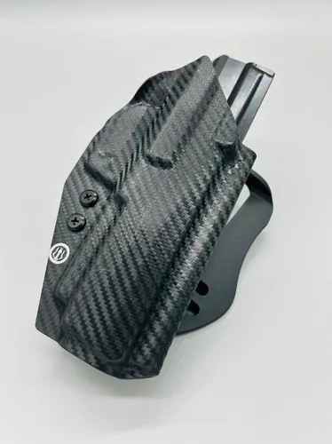Vista 5 de Neptune Concealment OWB Kydex Paddle Holster for The Glock 43 - Chronos Series - Veteran Made in USA - Many