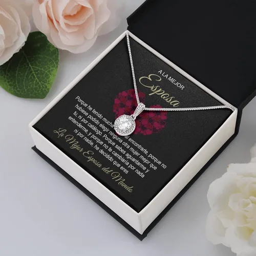 Vista 4 de Regalo para Mi Esposa Collar - Regalo para Mi Esposa Especial, Regalos para 14 de febrero, Detalles para Regalar A Tu Novia, Cosas para Mi Novia