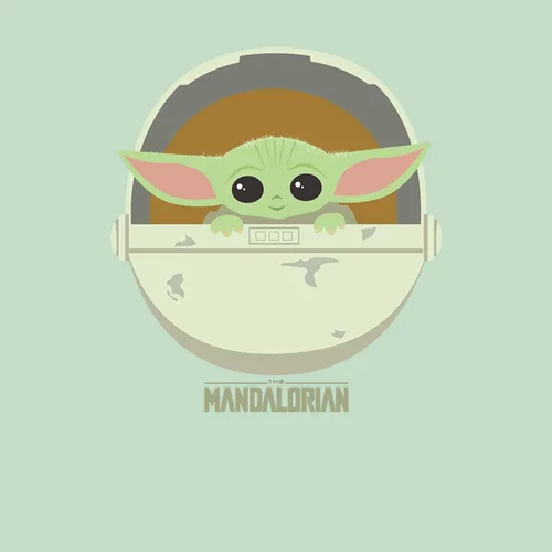 Vista 2 de STAR WARS Mandalorian The Child - Camiseta de manga corta para niña, Menta