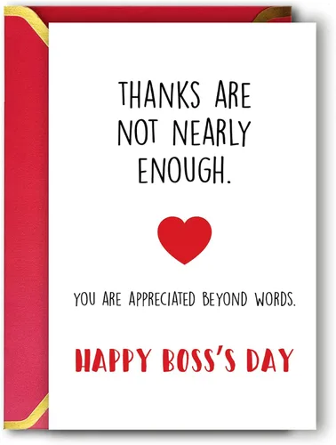 Vista 8 de Ziwenhu Divertida tarjeta del día del jefe para hombres y mujeres, tarjeta del día del jefe de humor para jefe, tarjeta de definición