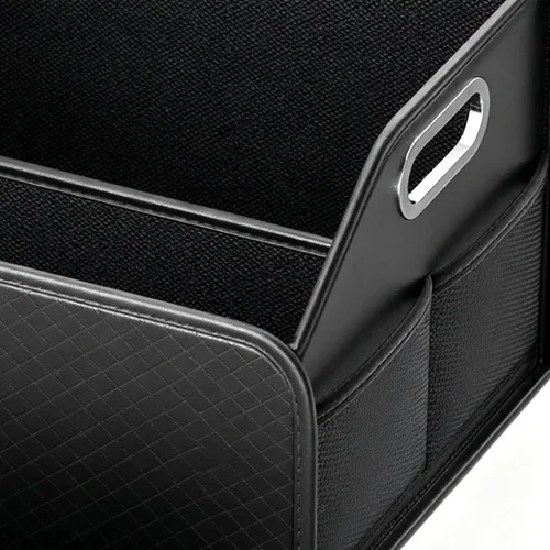 Vista 8 de Car Trunk Organizer, Large Capacity Multi-Compartment Folding Storage Box for SUV, RV, Sedan, Automotive Vehicle Interior, Cargo, Tools, Grocery