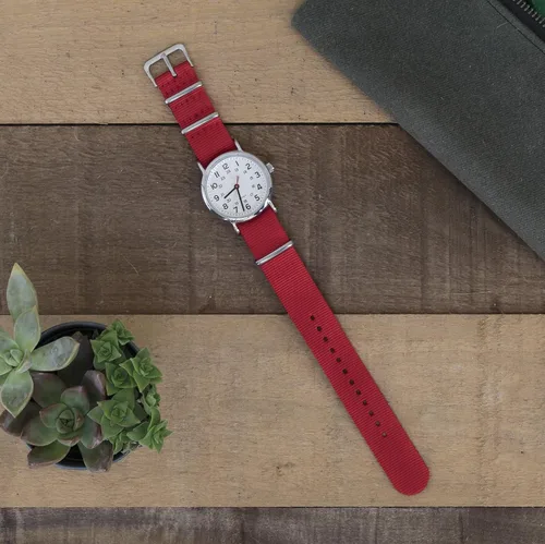 Vista 3 de Benchmark Basics Correa de reloj de nailon Correa de reloj militar de nailon balístico impermeable de una pieza para hombres y mujeres Elección